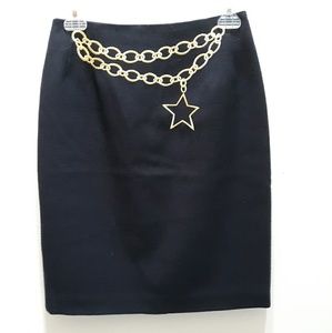 AT Studio Y2K Star Chain Wool Skirt